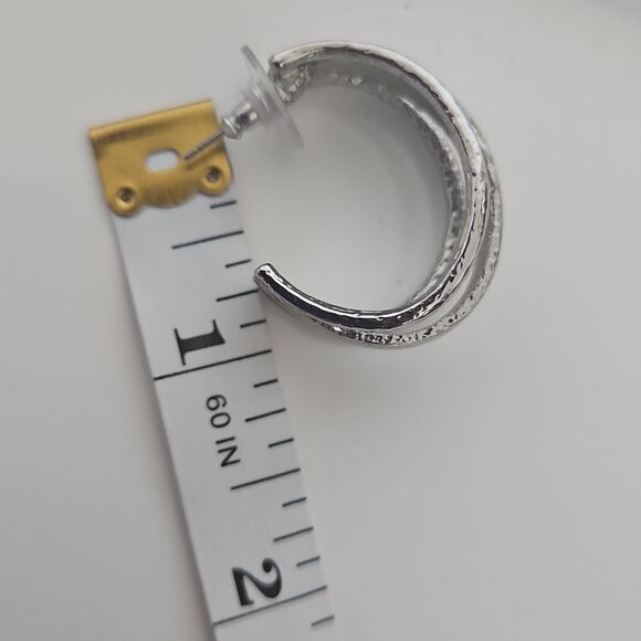 Guess Bundle Loop & Chandler Earrings Silver & Gold Plated - Picture 10 of 16